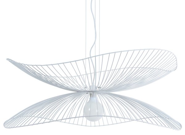 Forestier Libellule L lampă pendul, 100 cm, alb, reglabil, Alb, Camera de zi / sufragerie, Metal, Design