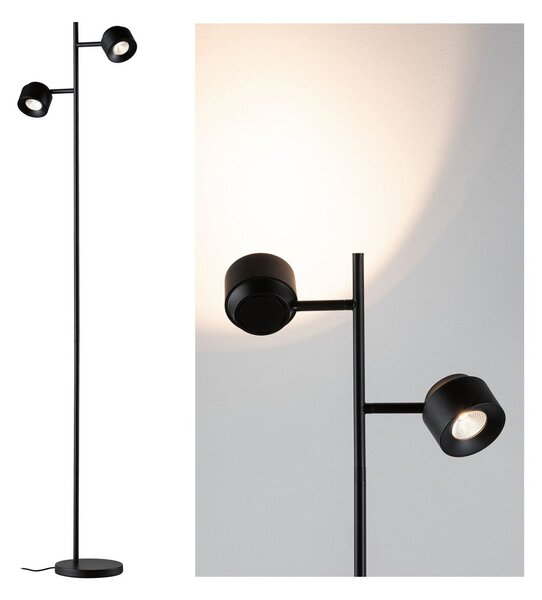 Lampadar Paulmann, Puric Pane I, reglabil, Negru, Camera de zi, Metal, Modern