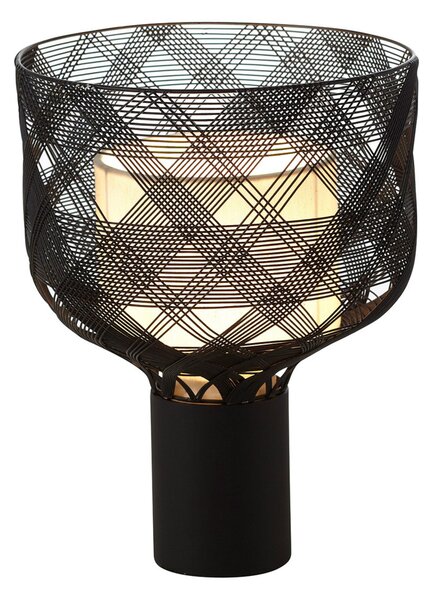 Forestier Antenna S lampă de masă 20 cm negru, Negru, Camera de zi / sufragerie, Metal, Design