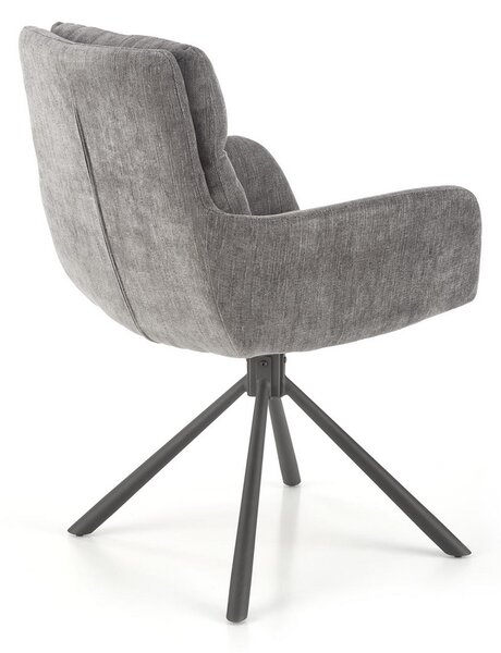 Scaun de bucaterie Leary, gri