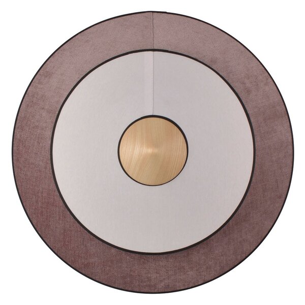 Forestier Cymbal S aplică de perete LED, roz-pudră, Roz / Rosé, Camera de zi / sufragerie, Țesătură / Textil, Design