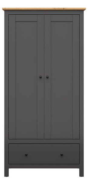 Dulap de haine Hesen SZF2D1S/20/10 (grafit + Stejar artisan). Promo -11%. 1062523