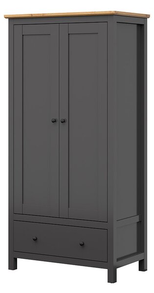 Dulap de haine Hesen SZF2D1S/20/10 (grafit + Stejar artisan). Promo -11%. 1062523
