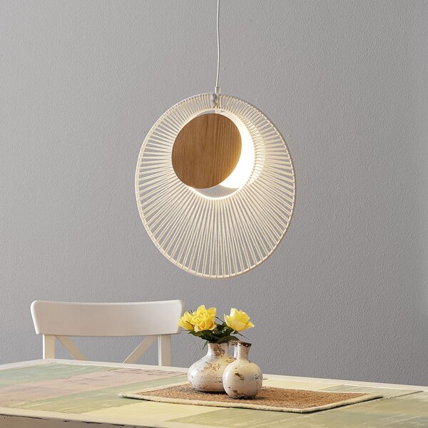 Forestier Oyster lampă suspendată designer, alb, reglabil, Alb, Camera de zi / sufragerie, Metal, Design