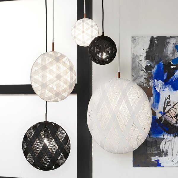Forestier Chanpen M Hexagonal lampă susp., alb, reglabil, Alb, Camera de zi / sufragerie, Design