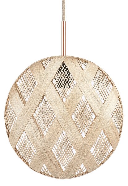Forestier Chanpen M Diamant lampă pendul, natur, reglabil, Bej, Camera de zi / sufragerie, Design