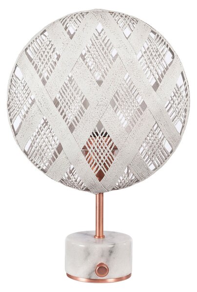 Forestier Chanpen S Diamant masă cupru/alb, reglabil, Alb, Camera de zi / sufragerie, Design