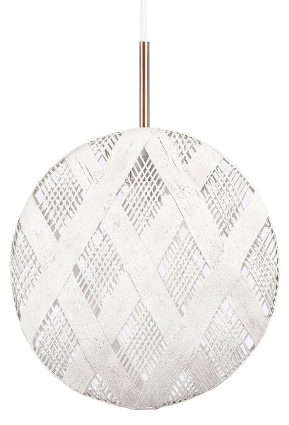 Forestier Chanpen M Diamant lampă pendul, alb, reglabil, Alb, Camera de zi / sufragerie, Design