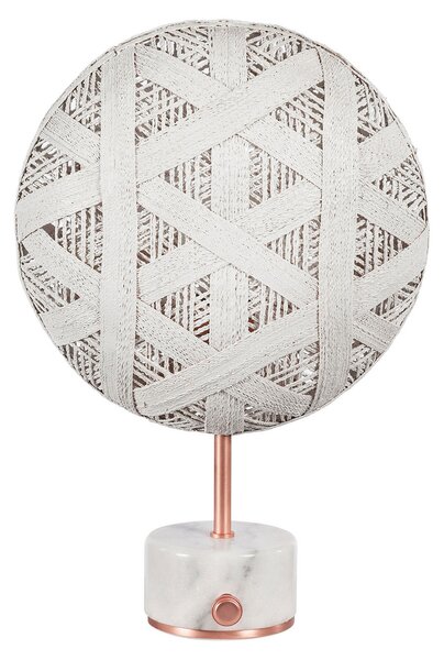 Forestier Chanpen S Hexagonal masă cupru/alb, reglabil, Alb, Camera de zi / sufragerie, Design