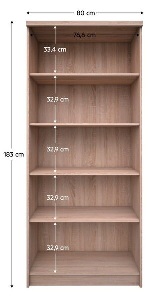 Raft Topta Typ 27 80 (Stejar sonoma). 1075484