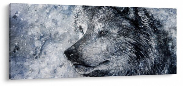 Tablou - Lupul din desene animate (120x50 cm)