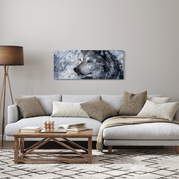 Tablou - Lupul din desene animate (120x50 cm)