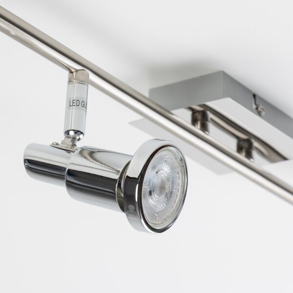 Spot LED 6xGU10/5W/230V, crom mat