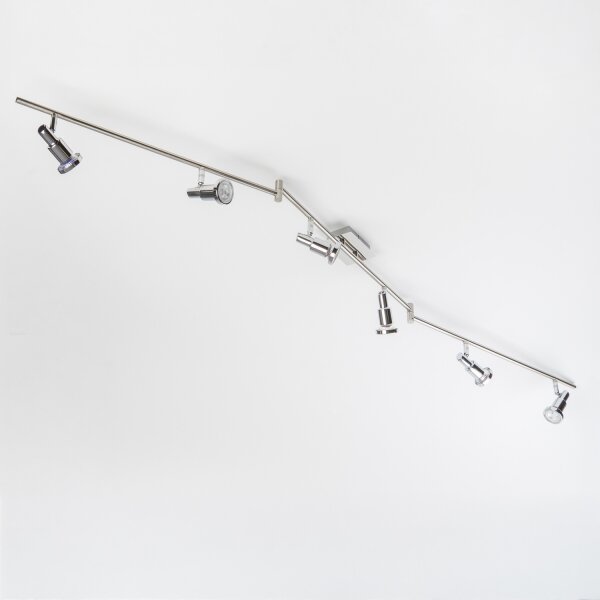 Spot LED 6xGU10/5W/230V, crom mat