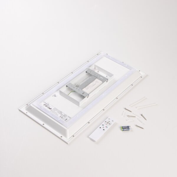 Panou LED aplicat RGBW, reglabil în intensitate, LED/22W/230V 2700-6500K 29,5x59,5 cm + telecomandă