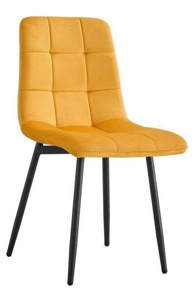 Scaun sufragerie Rameta Typ 3 J06-HLR-41 (galben + negru). 1075497