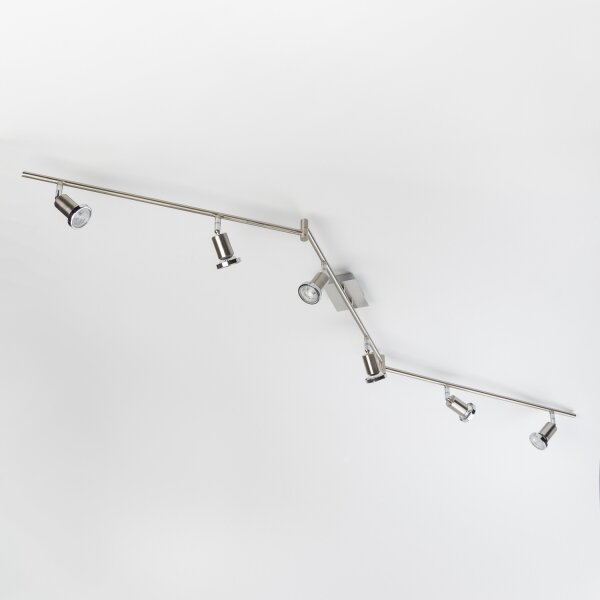 Spot LED 6xGU10/5W/230V, crom mat