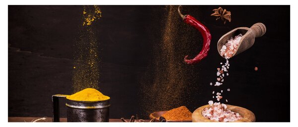 Tablou - Condimente în mișcare (120x50 cm)