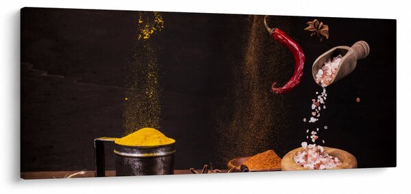 Tablou - Condimente în mișcare (120x50 cm)