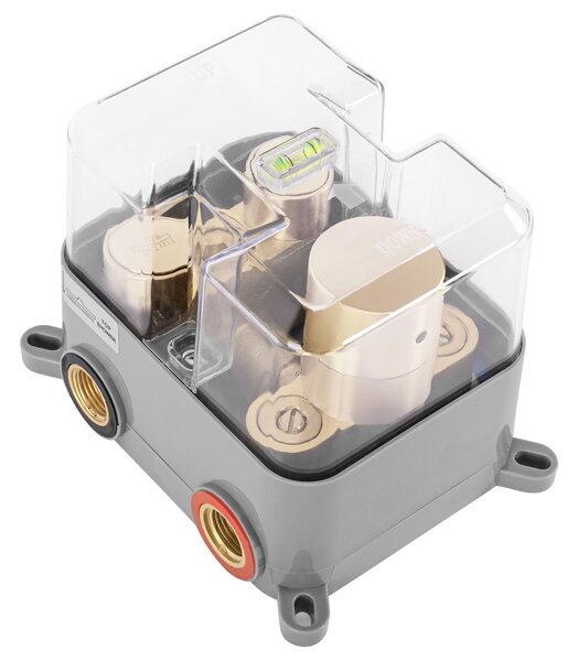 Set de duș incastrat Rea LUNGO Auriu + BOX cu Termostat