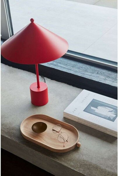 Lampă de masă OYOY Living Design, Kasa, Roșu, Camera de zi, Metal, Scandinavă