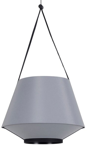 Forestier Carrie XS lampă suspendată, gri, reglabil, Gri, Camera de zi / sufragerie, Țesătură / Textil, Design