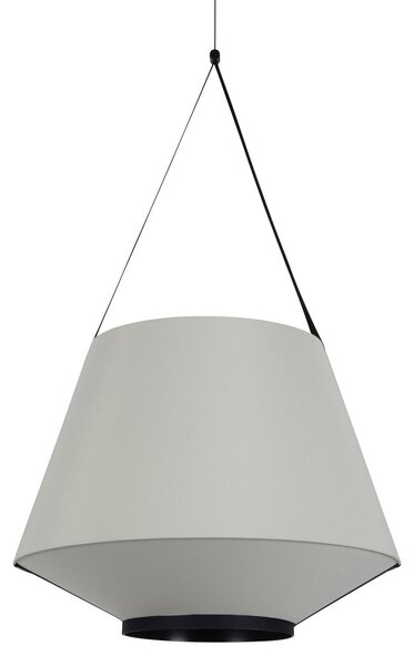 Forestier Carrie M lampă suspendată, gri, reglabil, Gri, Camera de zi / sufragerie, Țesătură / Textil, Design