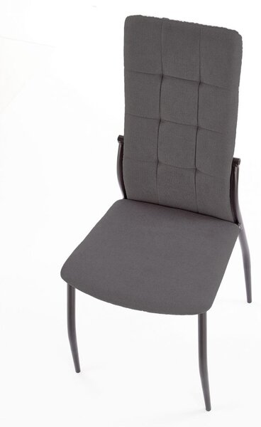 Scaun de bucaterie Muriel, gri/negru