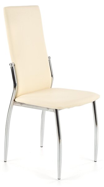 Scaun de bucaterie Morgan, crem/argintiu