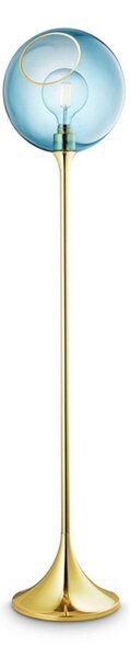Lampadar DESIGN BY US, Ballroom, reglabil, Albastru, Camera de zi, Sticlă, Design