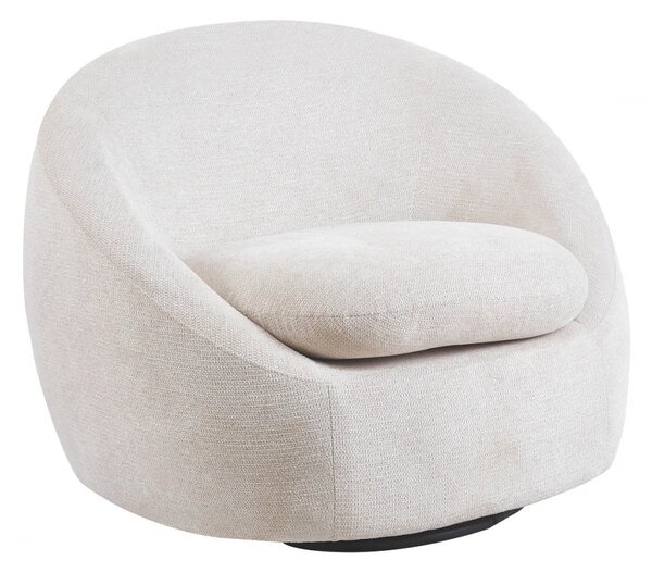 Fotoliu Rotativ – Fotoliu Modern și Confortabil pentru Living, Material Textil, Bej