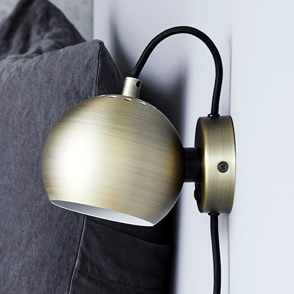 FRANDSEN Aplică Ball Magnet, alamă antichizată, culoare, Bronz / Alamă Veche, Camera de zi / sufragerie, Metal, Design
