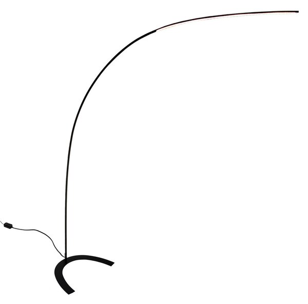 Lampadar Lindby, DANUA, reglabil, Negru, Studiu / Birou, Metal, Modern