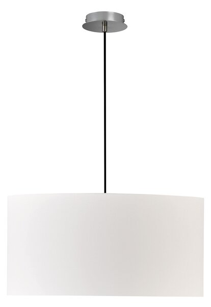 Schöner Wohnen Pina lampă suspendată simplă, albă, reglabil, Alb, Camera de zi / sufragerie, Țesătură / Textil, Modern