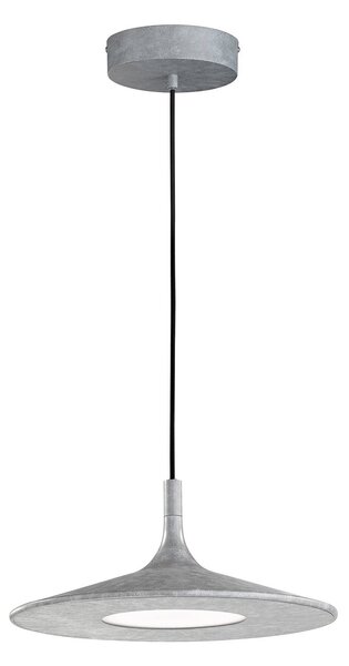 Schöner Wohnen Lampă suspendată LED Slim, culoarea betonului, reglabil, Gri, Camera de zi / sufragerie, Metal, Modern