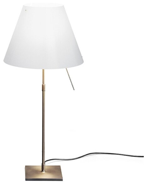 Lampă de masă Luceplan, reglabil, Alb, Camera de zi, Aluminiu