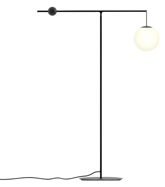 Lampadar Luceplan, Negru, Camera de zi, Metal