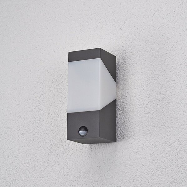 Lampă de Exterior Lucande, Kiran, reglabil, Negru, Terasă, Aluminiu, Modern
