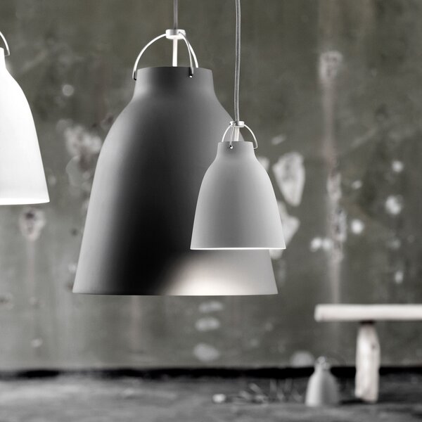 FRITZ HANSEN Caravaggio P1 gri mat45, reglabil, Gri, Camera de zi / sufragerie, Metal, Design