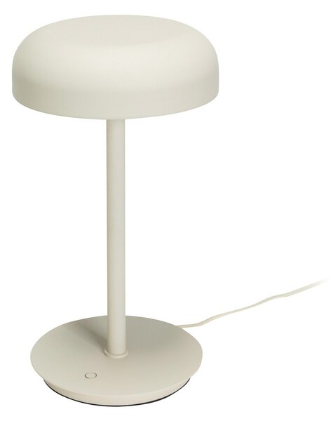 Lampă de masă Hübsch, Velo, reglabil, Bej, Camera de zi, Plastic, Design