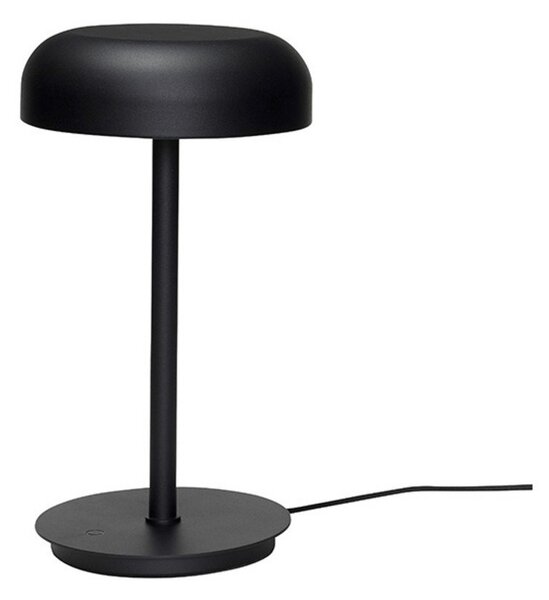 Lampă de masă Hübsch, reglabil, Negru, Camera de zi, Plastic