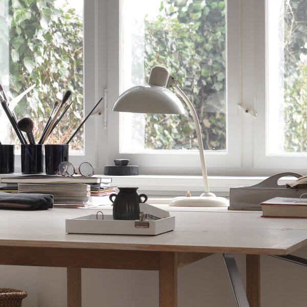 FRITZ HANSEN Kaiser Idell 6556-T Alb lucios, Alb, Camera de zi / sufragerie, Metal, Design, Umbră de masă
