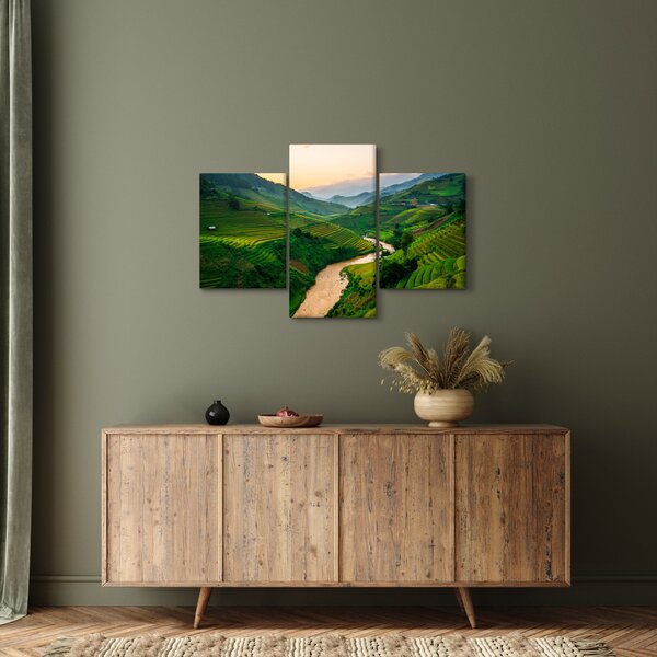 Tablou - Terase de orez II. (90x60 cm)