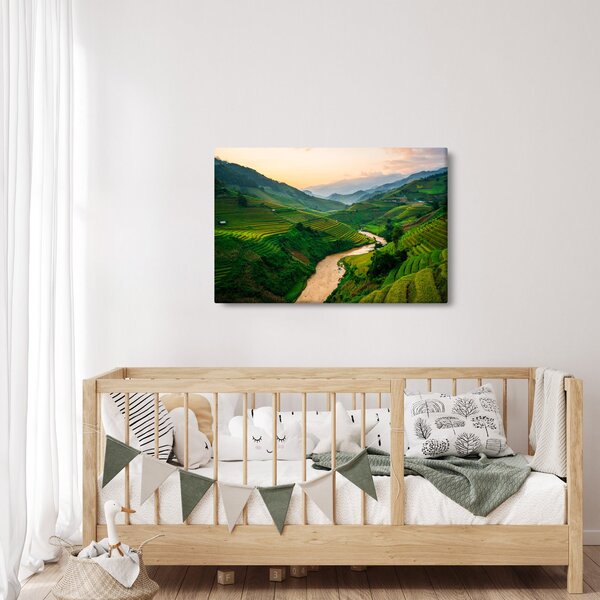 Tablou - Terase de orez II. (90x60 cm)