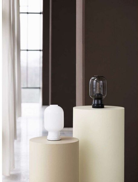 Lampă de masă Normann Copenhagen, Gri, Camera de zi, Sticlă