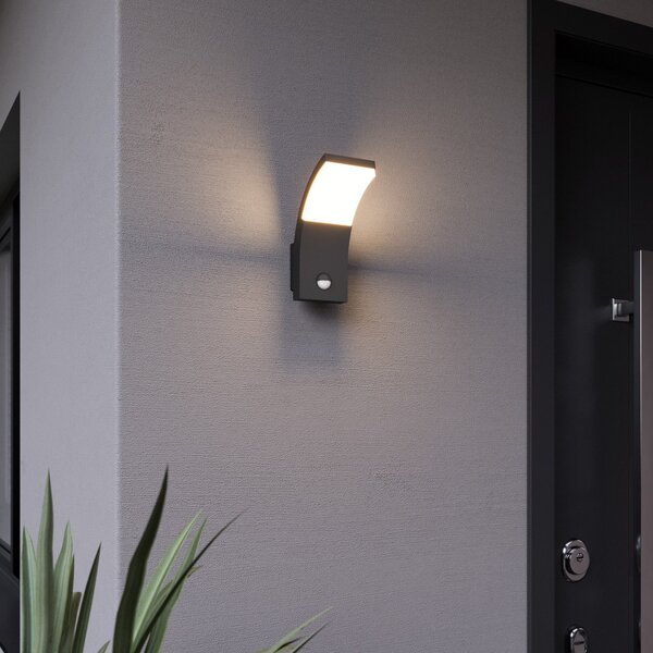 Lampă de Exterior Lucande, Timm, Negru, Terasă, Aluminiu, Modern