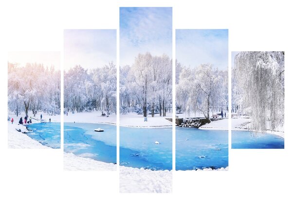 Tablou - Lac de gheață (150x105 cm)