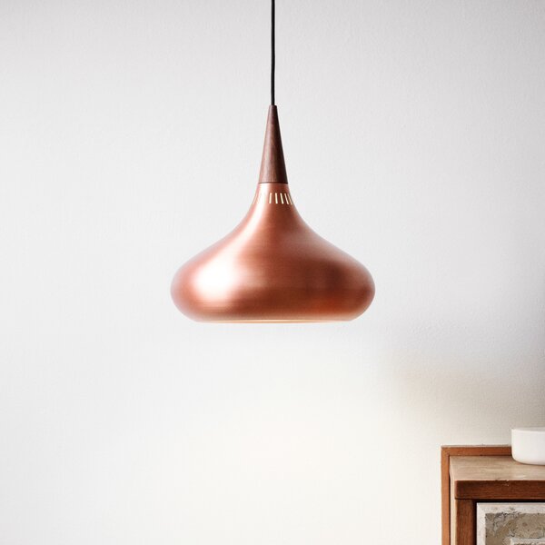 FRITZ HANSEN Orient P1 Pendul cupru/roz Ø 22,5, reglabil, Cupru, Camera de zi / sufragerie, Metal, Design