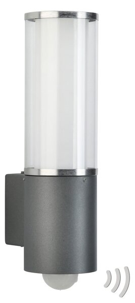 Albert Leuchten Aplică de exterior Elettra cu detector mișcare, Negru, Metal, Modern