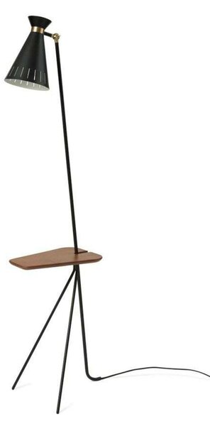 Lampadar Warm Nordic, Negru, Camera de zi, Metal, Vintage